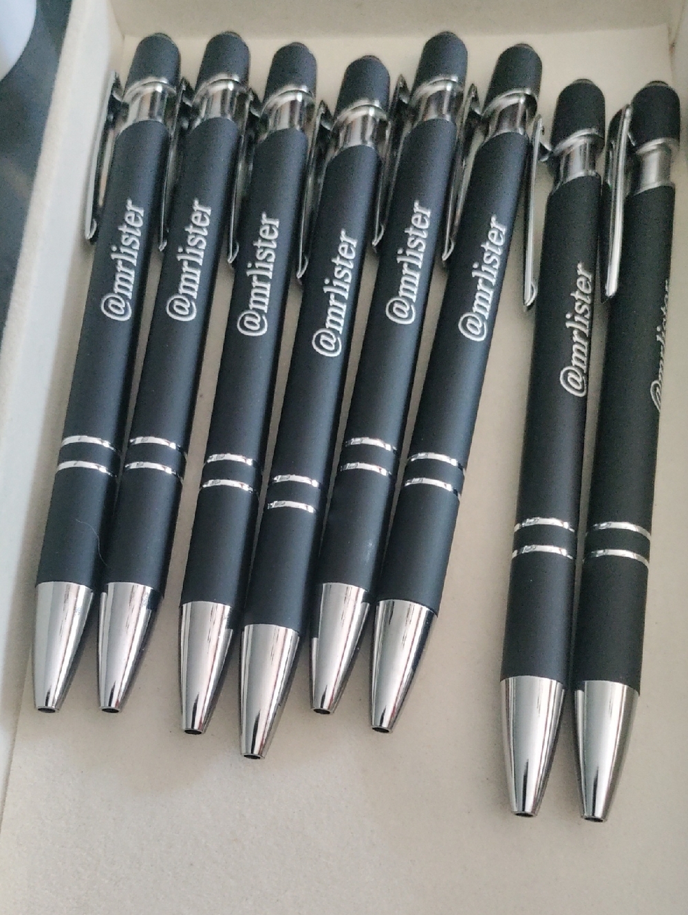 Host Support @mrlister Black Stylus Ballpoint Pen